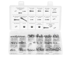 Wheels Manufacturing 4,5,6mm Fastener Kit - 218 Pieces Of Stainless Steel Bolts,