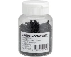Jagwire Cable End Crimps (Black) (1.8mm) (Bottle Of 500)