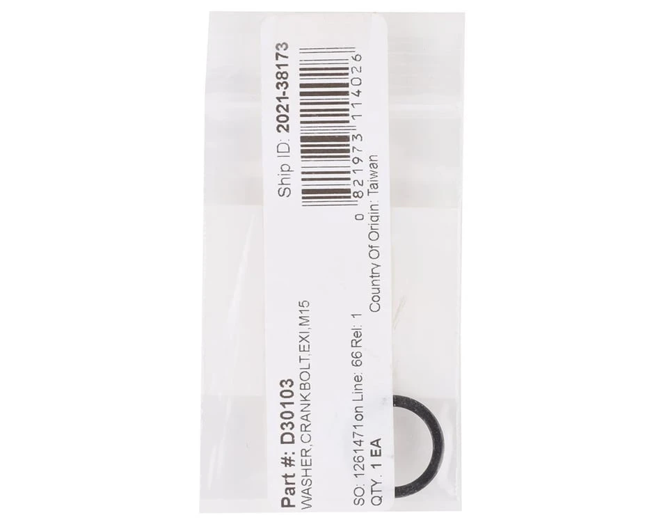 Race Face EXI Crank Bolt Washer (Black) (M15) 4 Race Face EXI Crank Bolt Washer (Black) (M15) - Image 2