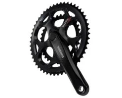 Shimano Tourney FC-A070 Crankset (Black) (2 X 7/8 Speed) (Square Taper) (170mm) (50/34T) (Riveted) -Cheap Bike Fix Tools Store efca070c04x 1