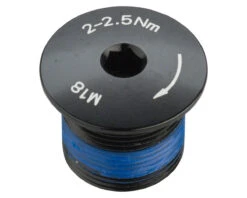 Promax Crank Spindle Fixing Bolt For 2-Piece Cranks (Black)