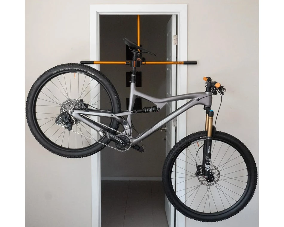 Altangle Hangar Door-Mounted Bike Repair Stand (Black/Orange) 6 Altangle Hangar Door-Mounted Bike Repair Stand (Black/Orange) - Image 4