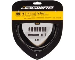 Jagwire 1x Sport Shift Cable Kit (Black) (Shimano/SRAM) (Mountain & Road) (1.1mm) (2300mm) (Cable & Housing)