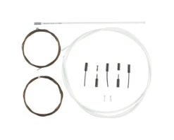 Shimano Dura-Ace R9100 SP41 Polymer-Coated Derailleur Cable Set (White) (1.2mm) (1800/2100mm) (Cables & Housing)