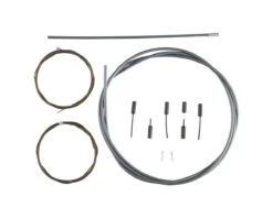 Shimano Dura-Ace R9100 SP41 Polymer-Coated Derailleur Cable Set (High-Tech Grey) (1.2mm) (1800/2100mm) (Cables & Housing)